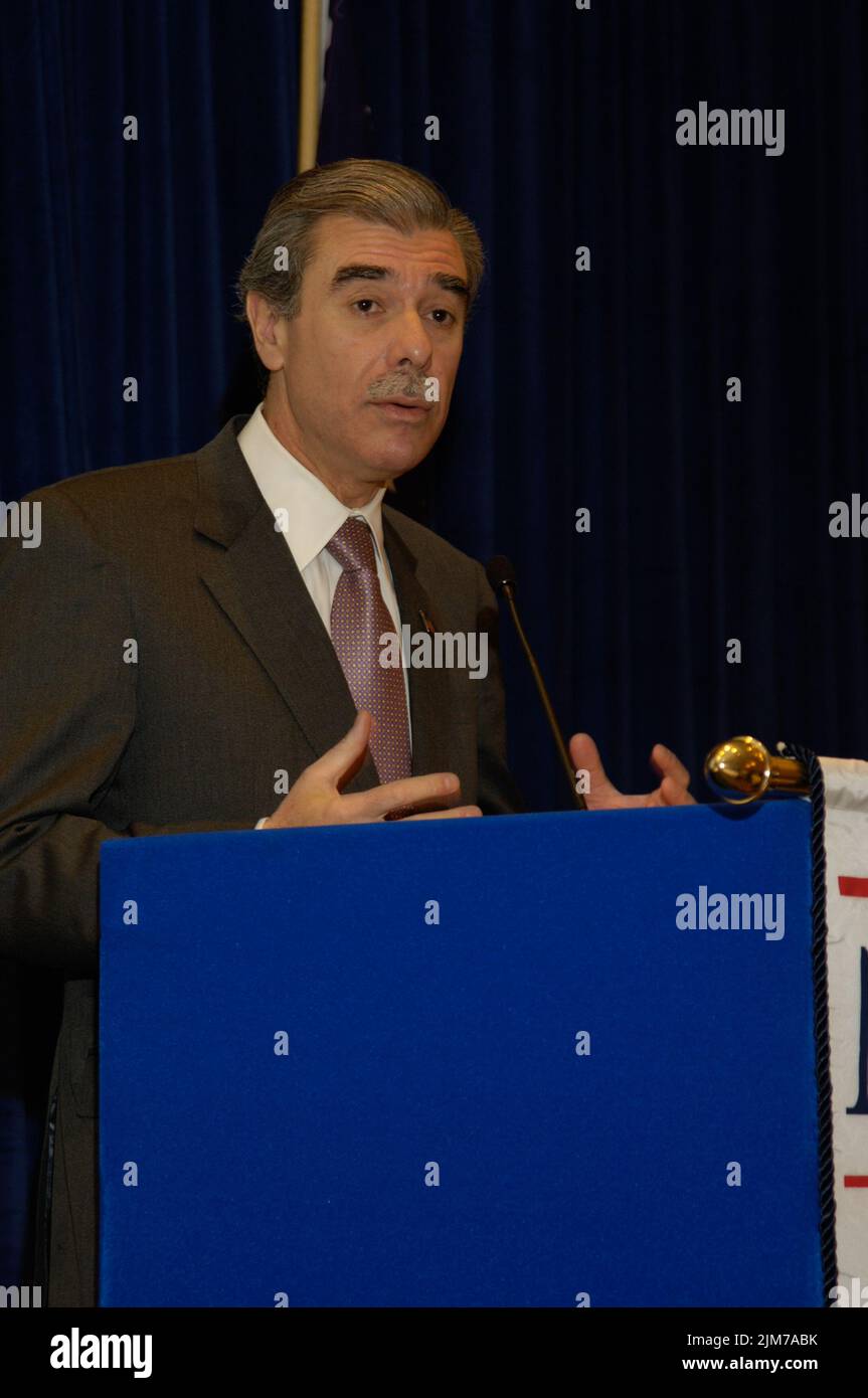 Büro des Sekretärs (Carlos Gutierrez) - Nationale Vereinigung der Großhändler Händler Stockfoto