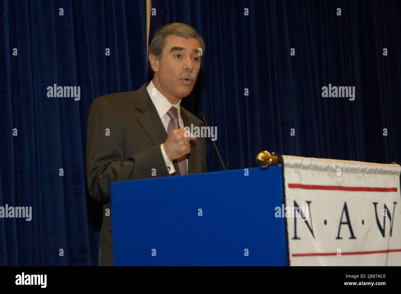 Büro des Sekretärs (Carlos Gutierrez) - Nationale Vereinigung der Großhändler Händler Stockfoto