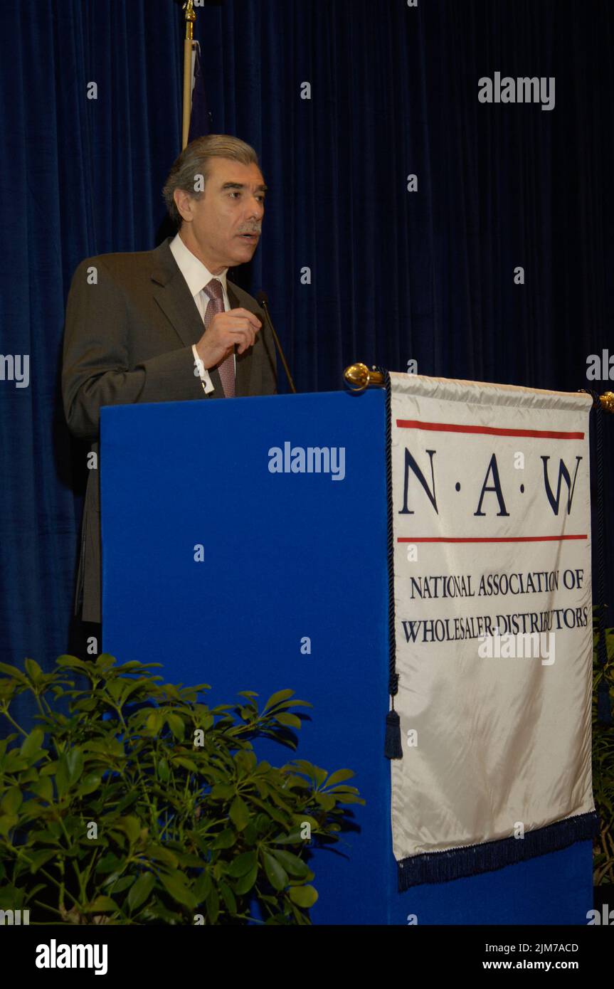 Büro des Sekretärs (Carlos Gutierrez) - Nationale Vereinigung der Großhändler Händler Stockfoto