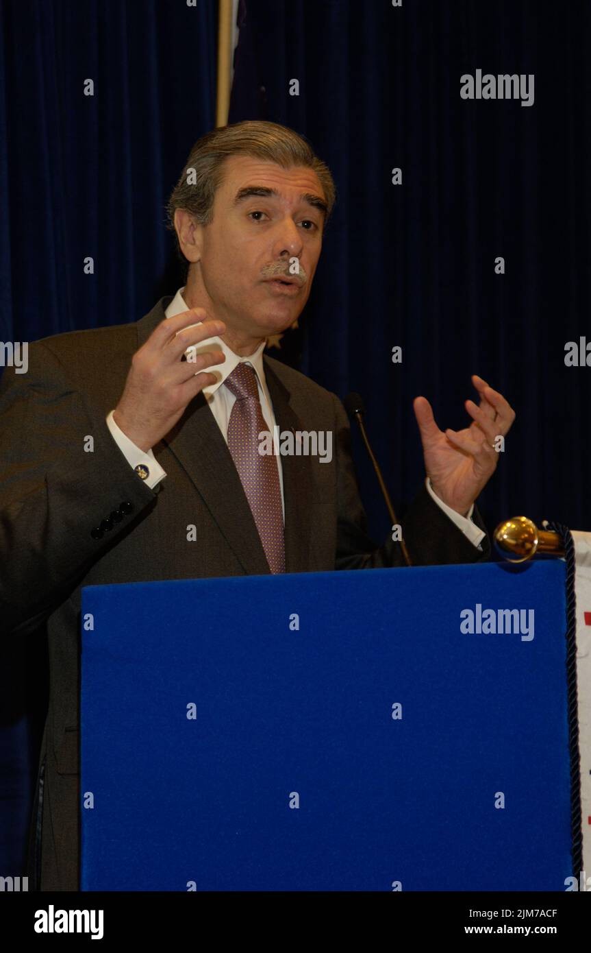 Büro des Sekretärs (Carlos Gutierrez) - Nationale Vereinigung der Großhändler Händler Stockfoto
