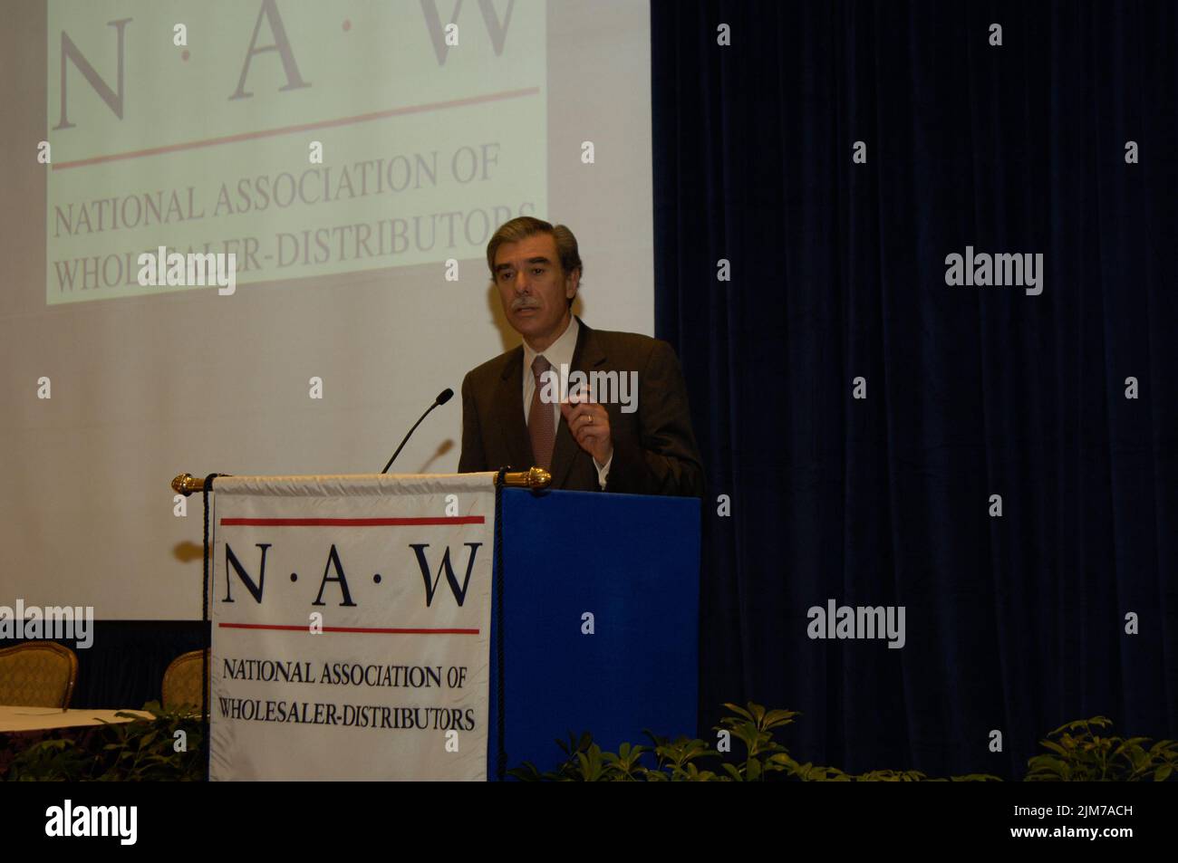 Büro des Sekretärs (Carlos Gutierrez) - Nationale Vereinigung der Großhändler Händler Stockfoto