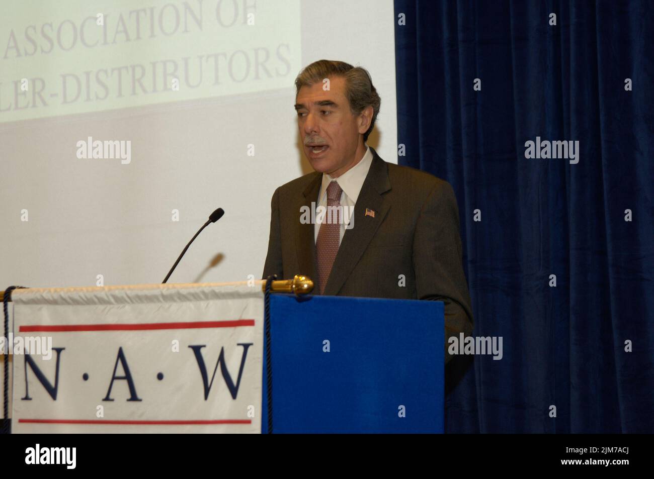 Büro des Sekretärs (Carlos Gutierrez) - Nationale Vereinigung der Großhändler Händler Stockfoto