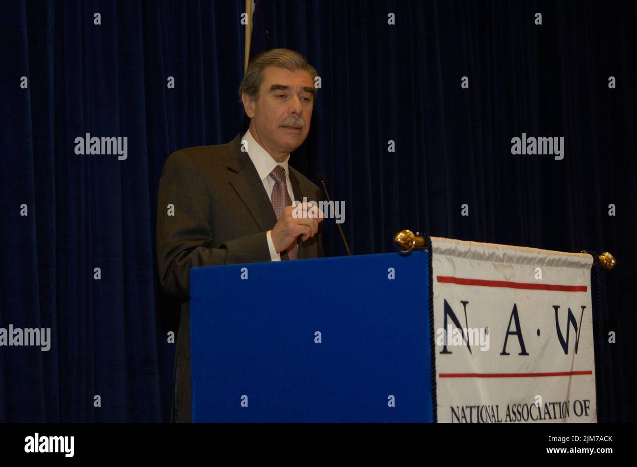 Büro des Sekretärs (Carlos Gutierrez) - Nationale Vereinigung der Großhändler Händler Stockfoto