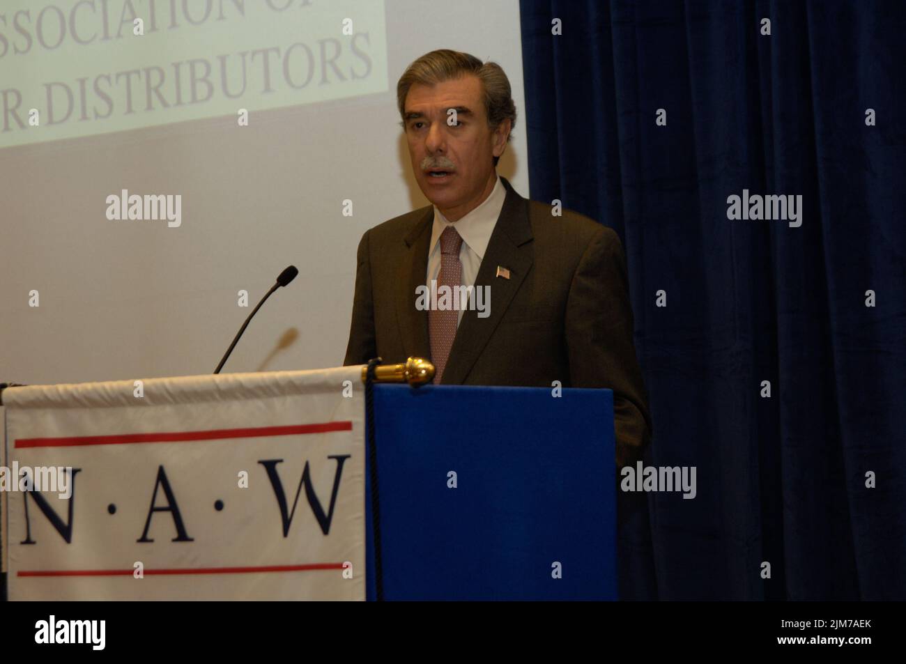 Büro des Sekretärs (Carlos Gutierrez) - Nationale Vereinigung der Großhändler Händler Stockfoto