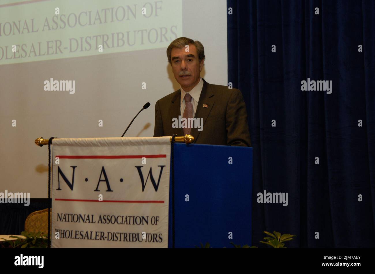 Büro des Sekretärs (Carlos Gutierrez) - Nationale Vereinigung der Großhändler Händler Stockfoto