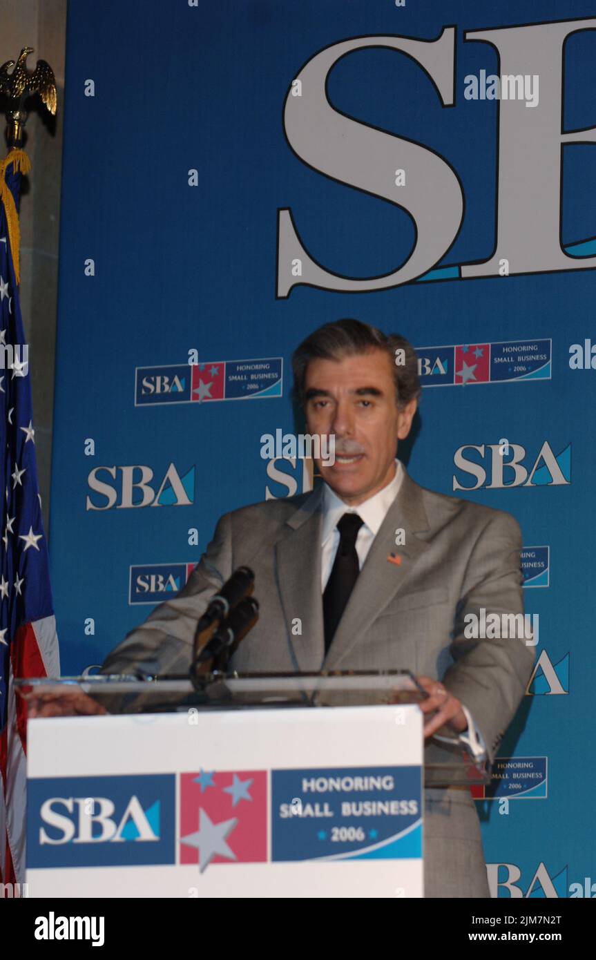 Büro des Sekretärs (Carlos Gutierrez) - Small Business Administration National Small Business Week Lunch Stockfoto