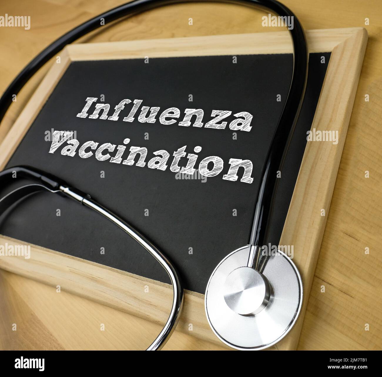 Influenza-Impfung Stockfoto