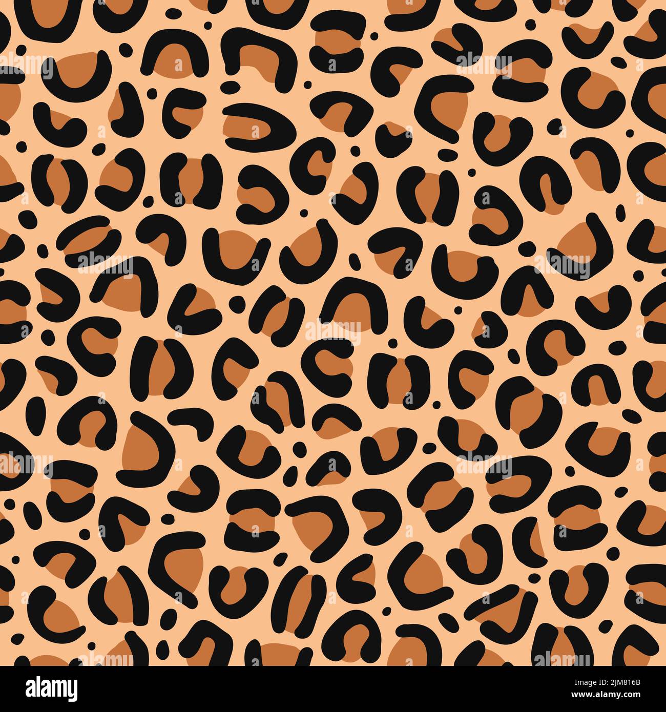 Leopard Haut nahtlose Muster Art.Vector Stil Cartoon Illustration Design tapete.Leopard, jaguar Haut Fell nahtlose Musterkonzept Stock Vektor