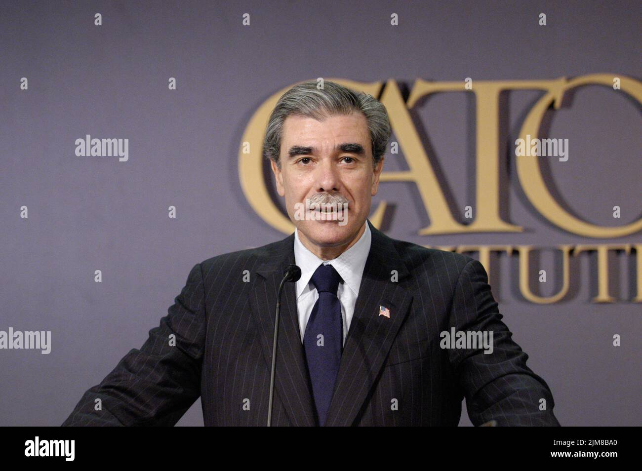 Büro des Sekretärs (Carlos Gutierrez) - Cato-Ansprache Stockfoto