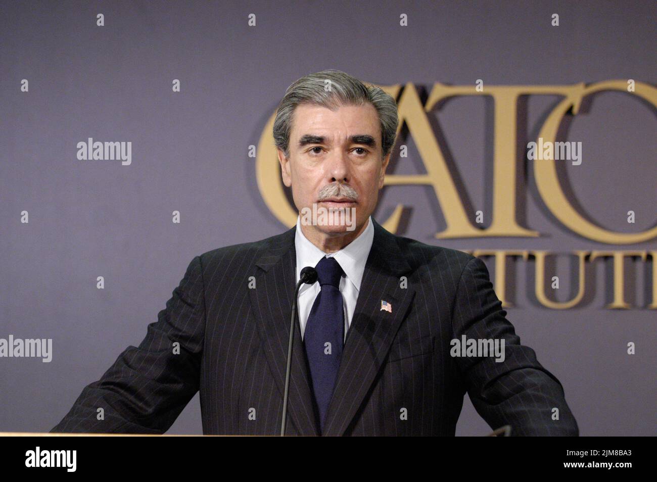 Büro des Sekretärs (Carlos Gutierrez) - Cato-Ansprache Stockfoto