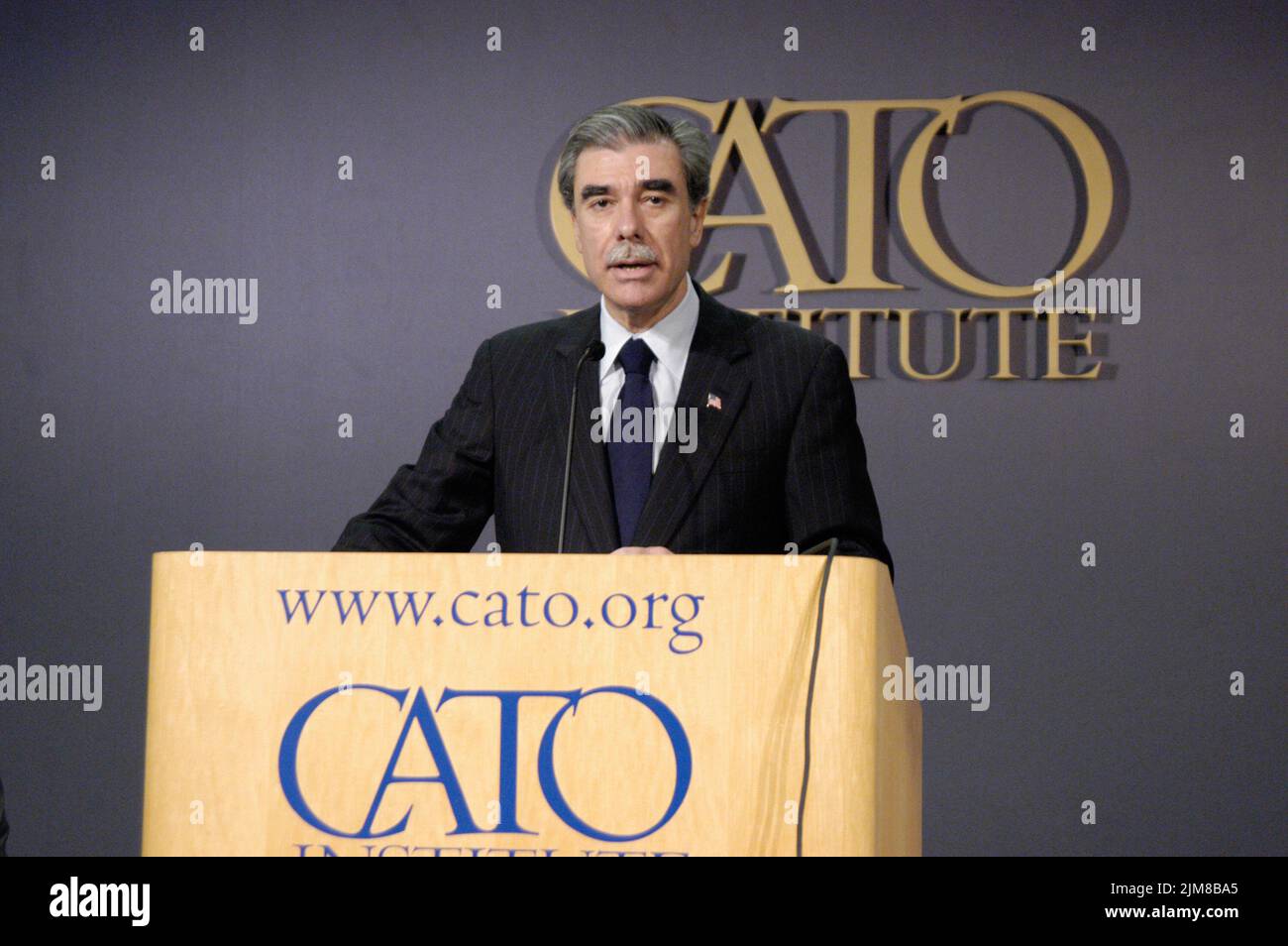 Büro des Sekretärs (Carlos Gutierrez) - Cato-Ansprache Stockfoto