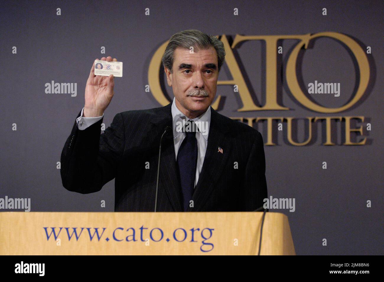 Büro des Sekretärs (Carlos Gutierrez) - Cato-Ansprache Stockfoto