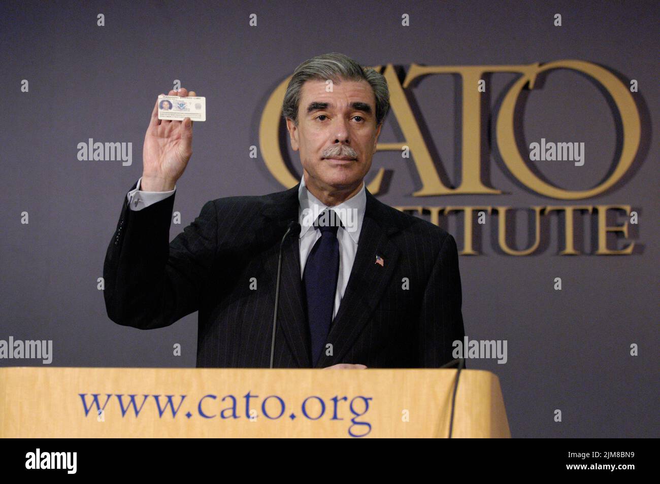 Büro des Sekretärs (Carlos Gutierrez) - Cato-Ansprache Stockfoto