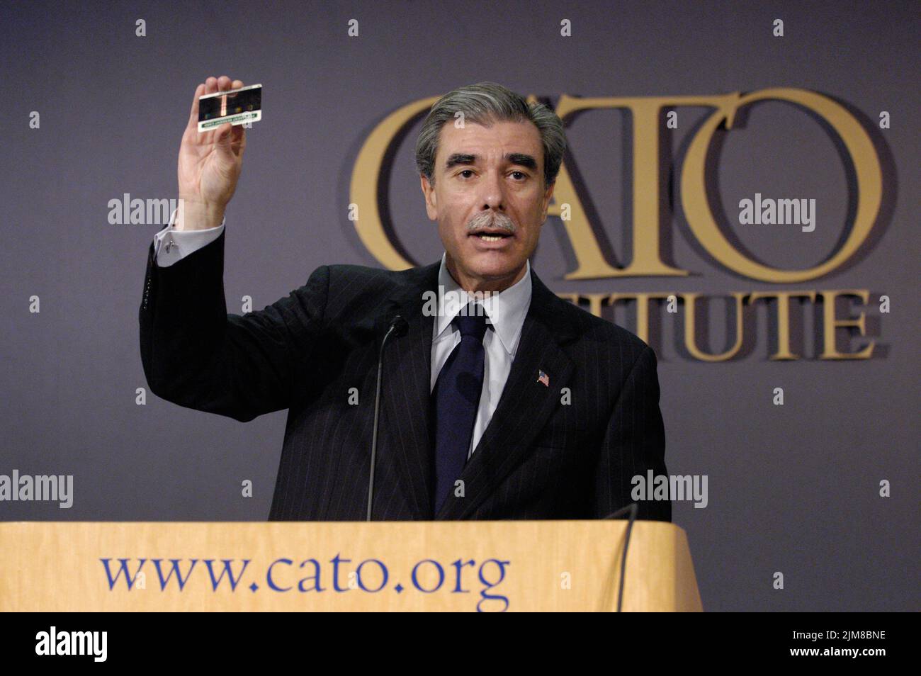 Büro des Sekretärs (Carlos Gutierrez) - Cato-Ansprache Stockfoto