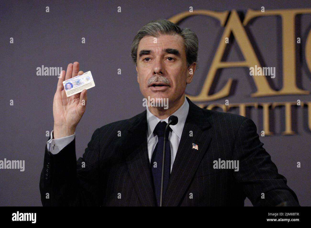 Büro des Sekretärs (Carlos Gutierrez) - Cato-Ansprache Stockfoto