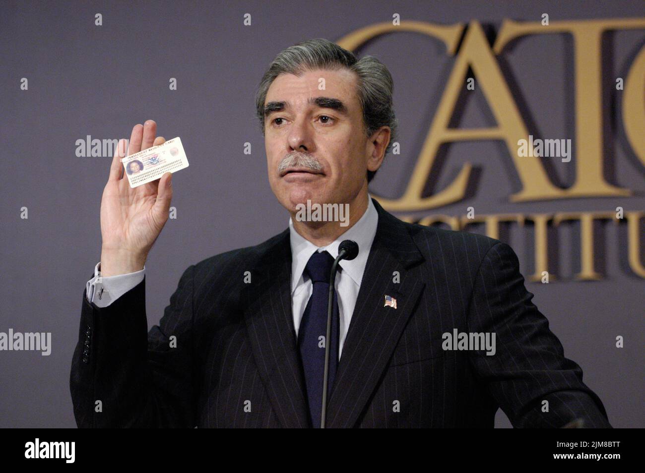 Büro des Sekretärs (Carlos Gutierrez) - Cato-Ansprache Stockfoto