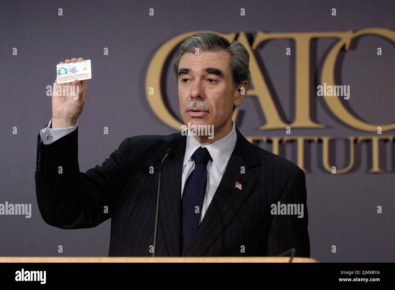 Büro des Sekretärs (Carlos Gutierrez) - Cato-Ansprache Stockfoto