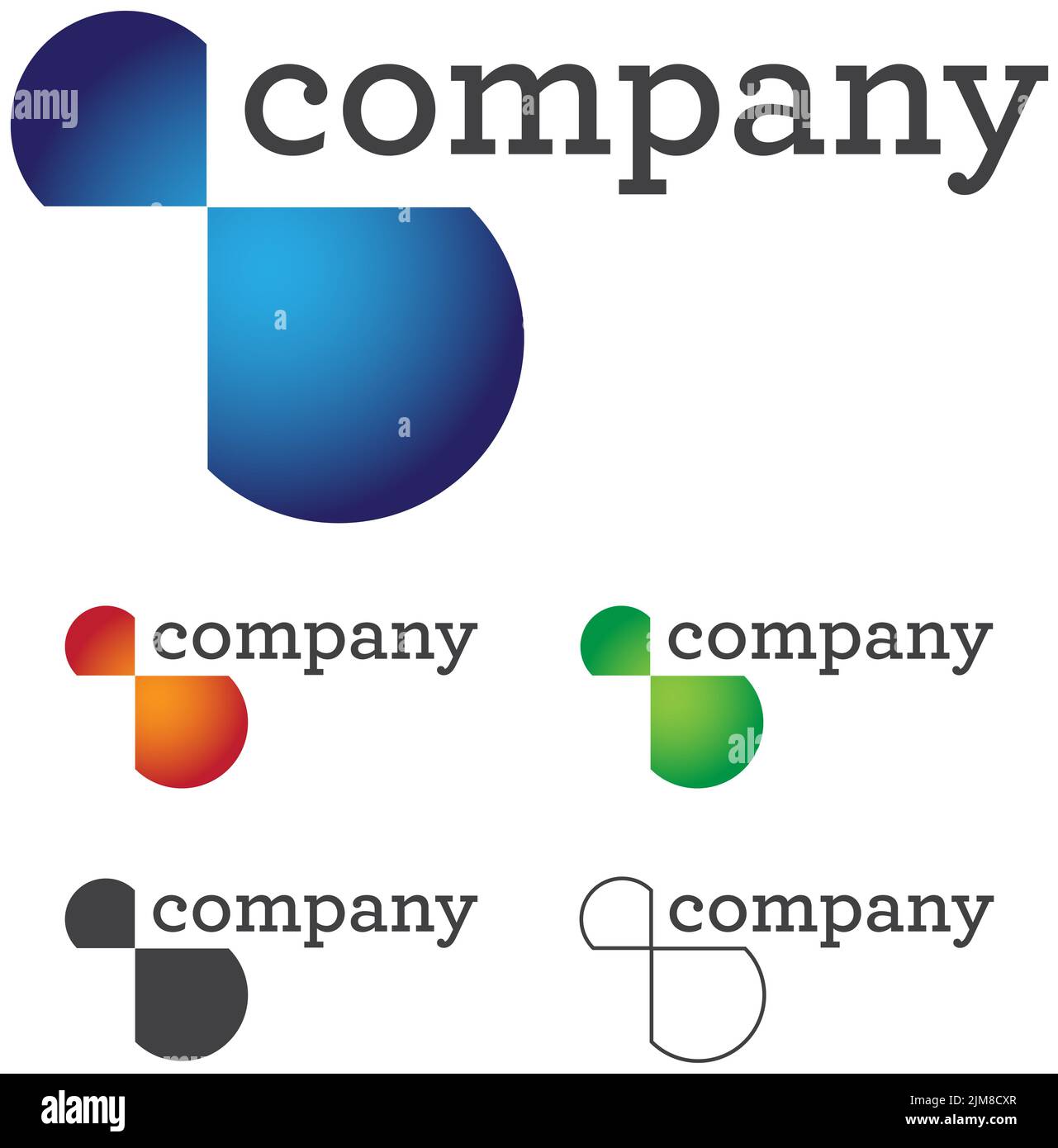 Corporate Logo Design Stockfoto