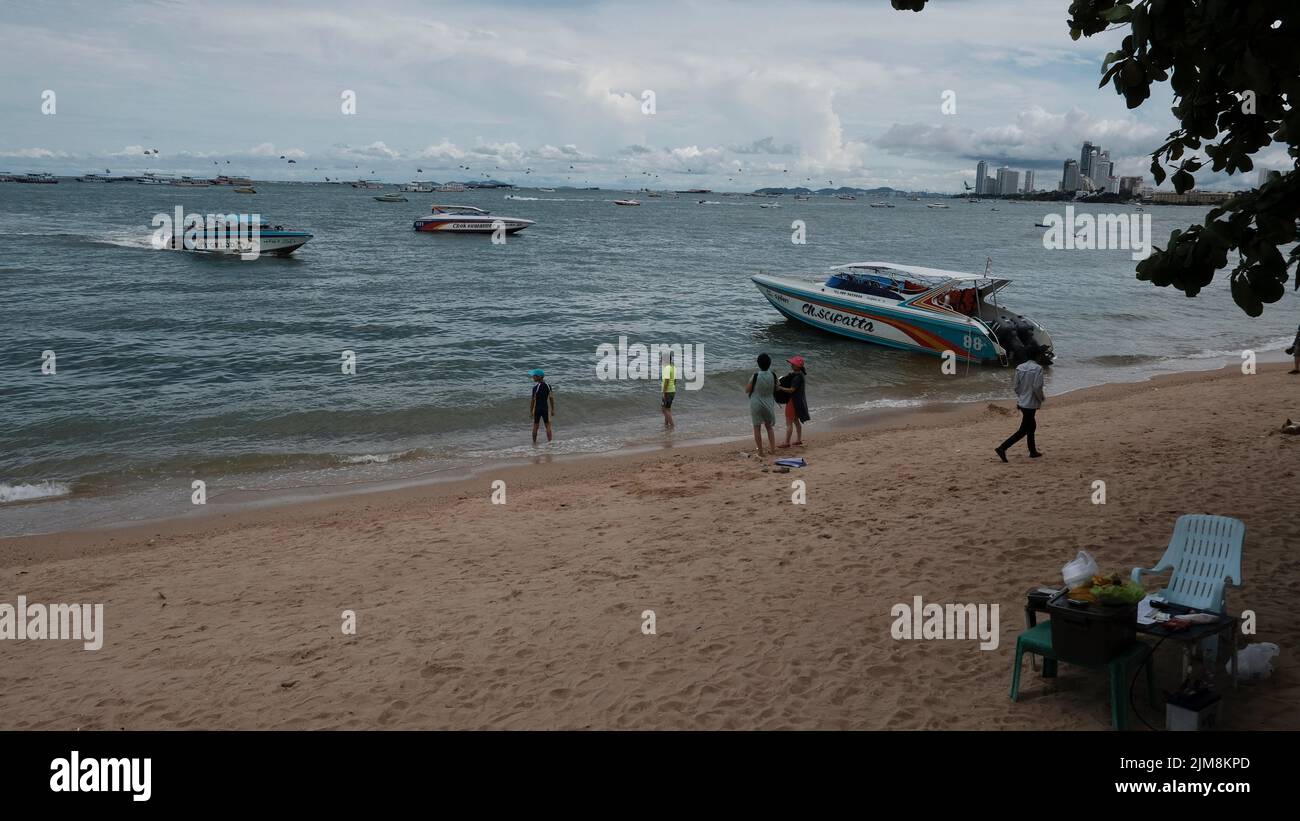 Pattaya Beach Thailand Küste des Golfs von Thailand Stockfoto