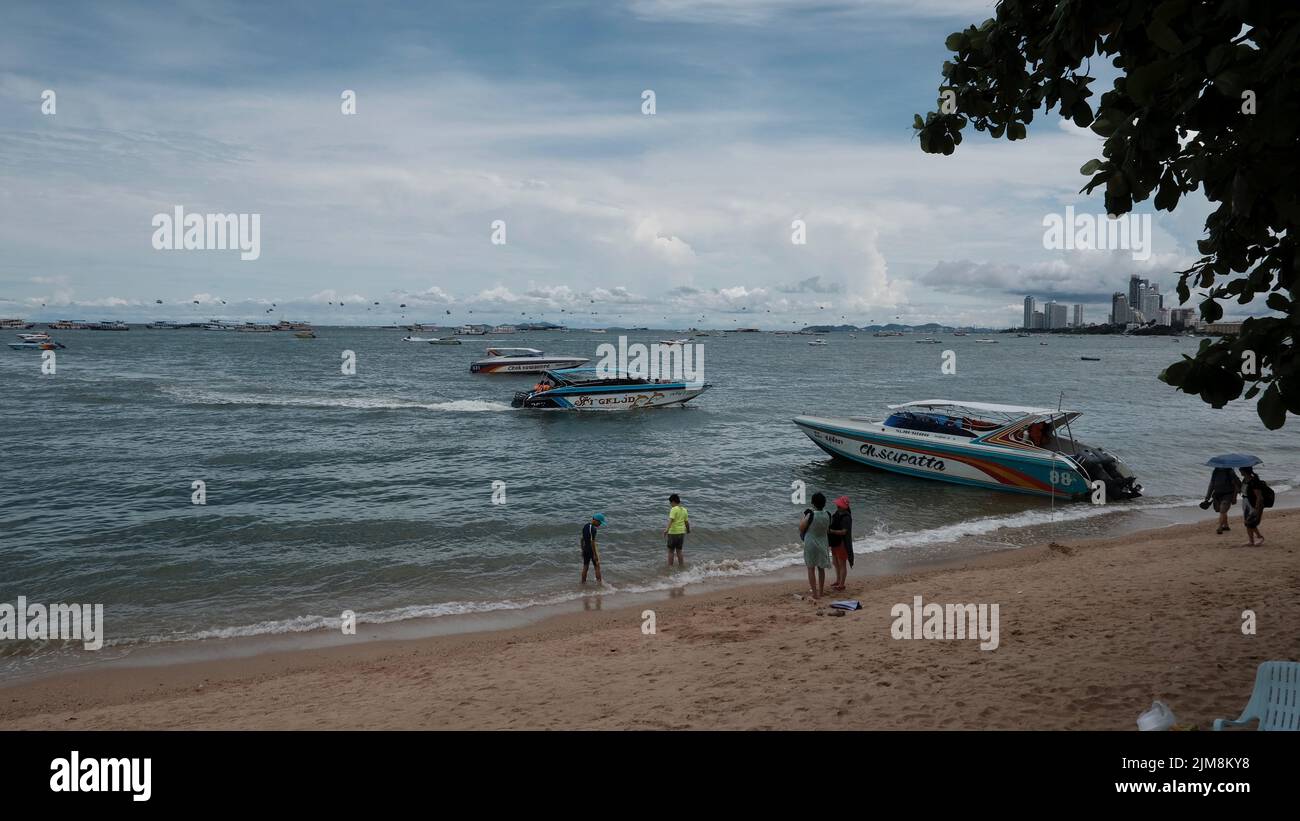 Pattaya Beach Thailand Küste des Golfs von Thailand Stockfoto