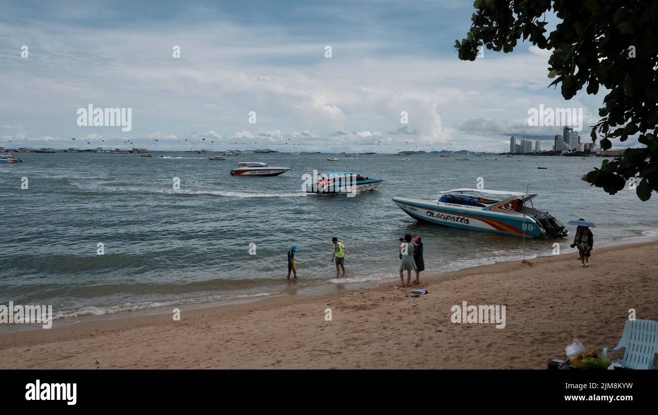 Pattaya Beach Thailand Küste des Golfs von Thailand Stockfoto