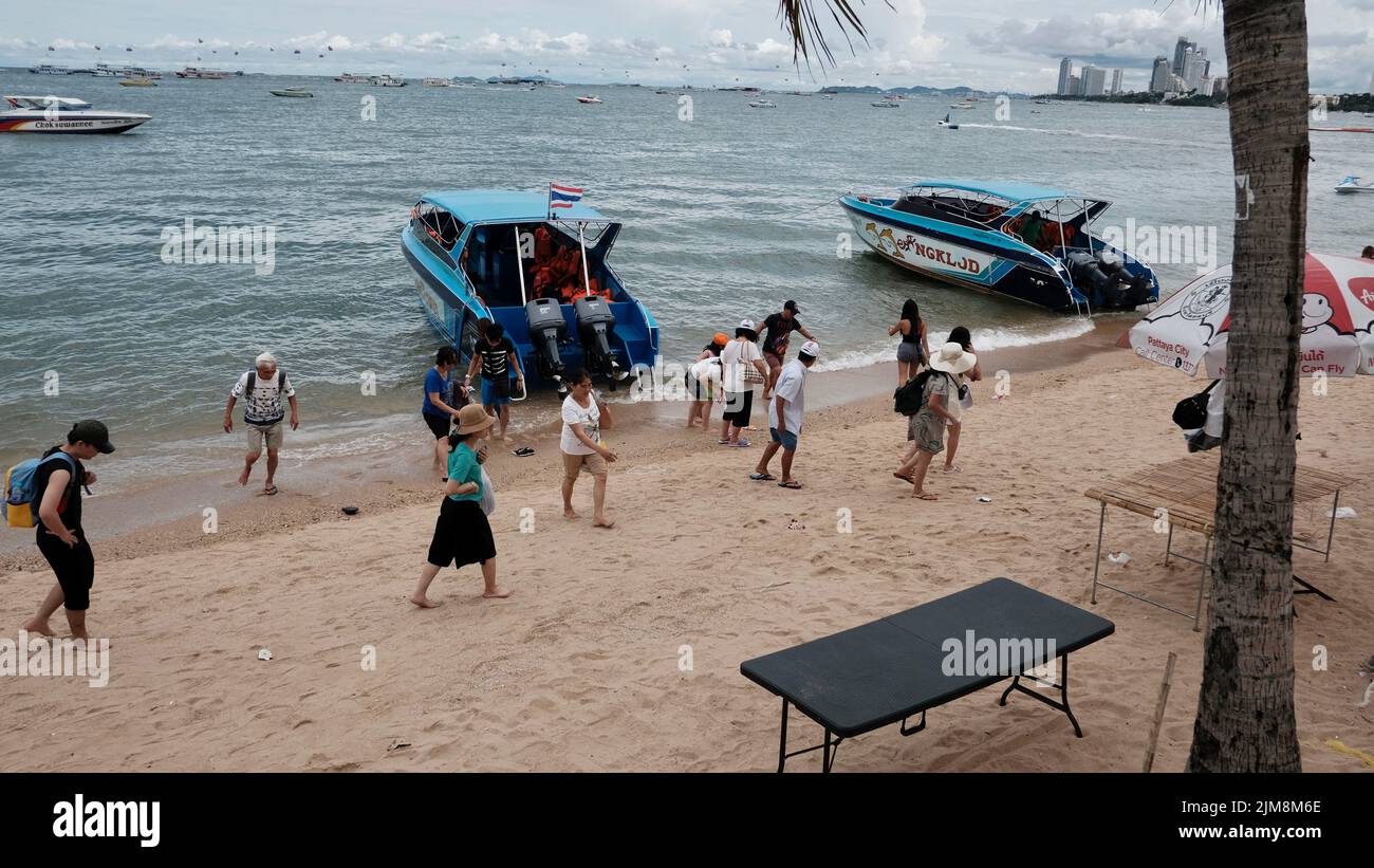 Pattaya Beach Thailand Küste des Golfs von Thailand Stockfoto