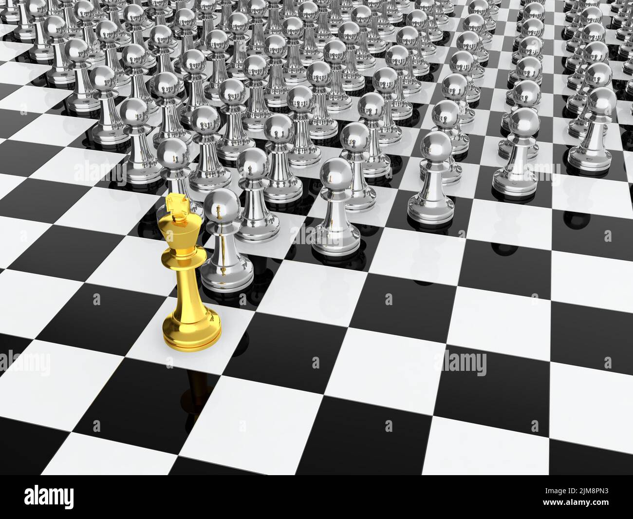 Anführer des Schachs Stockfoto