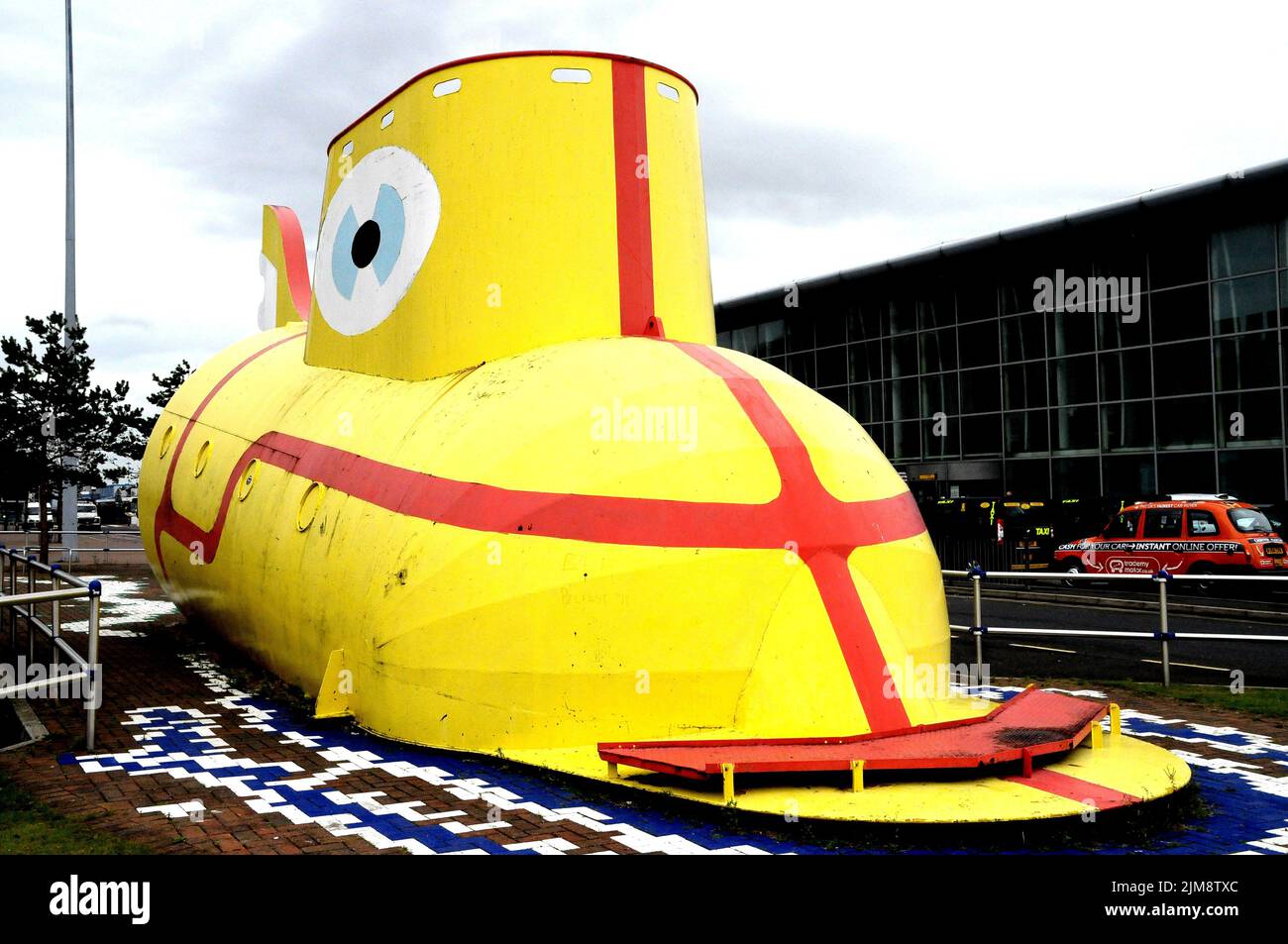 Gelbes U-Boot Liverpool Stockfoto