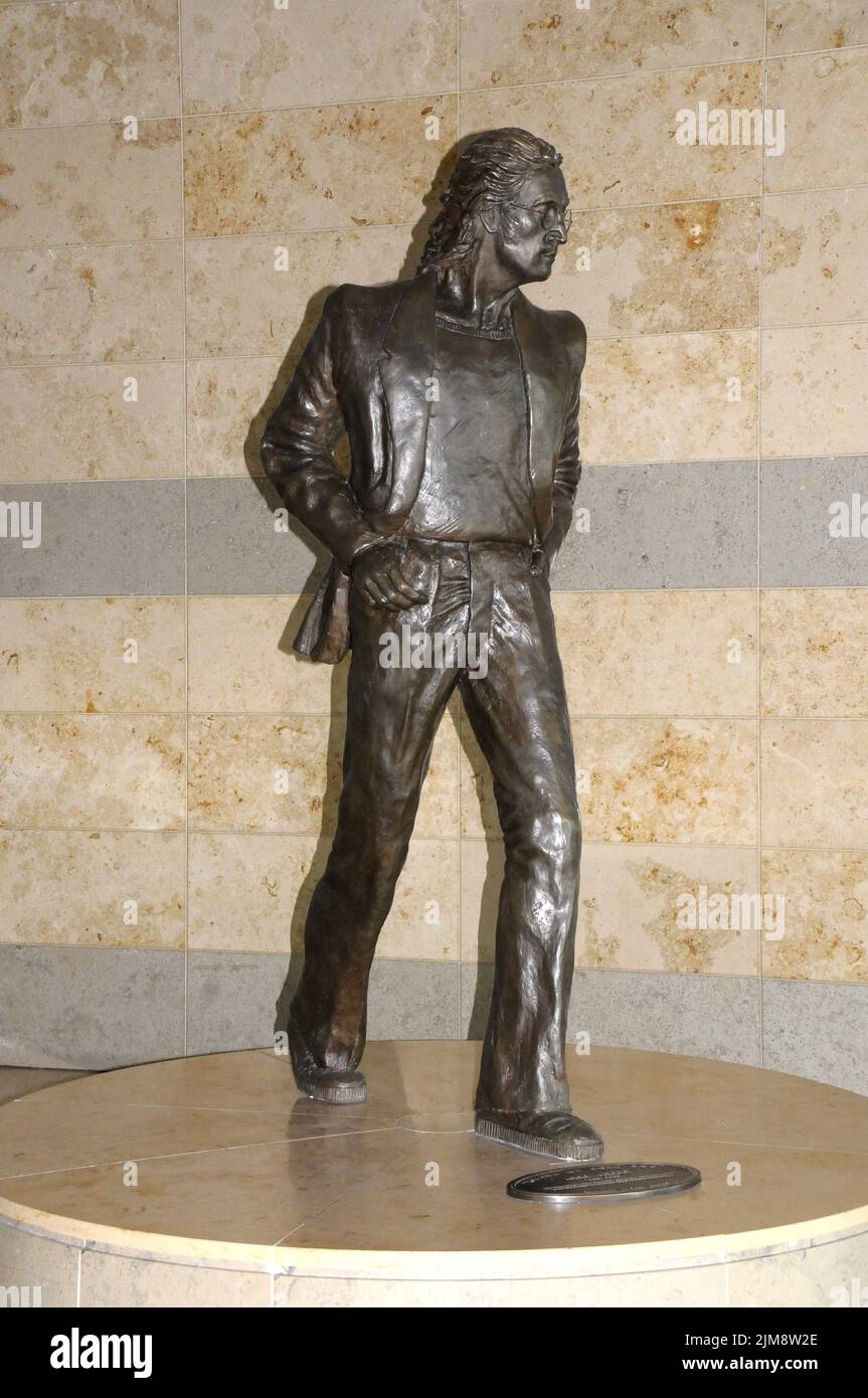 Liverpool John Lennon-statue Stockfoto