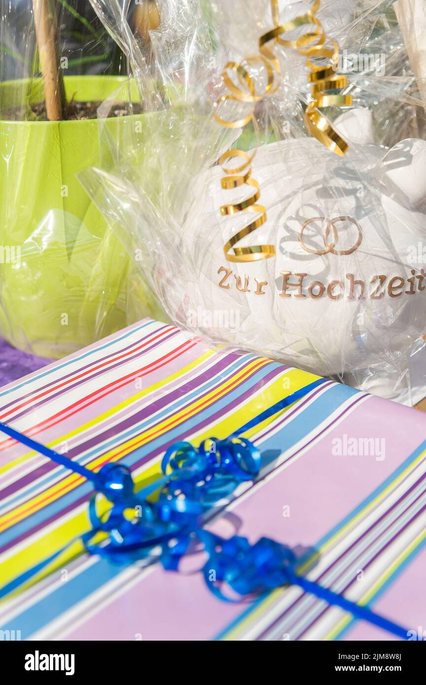 Hochzeitsgeschenke Stockfoto