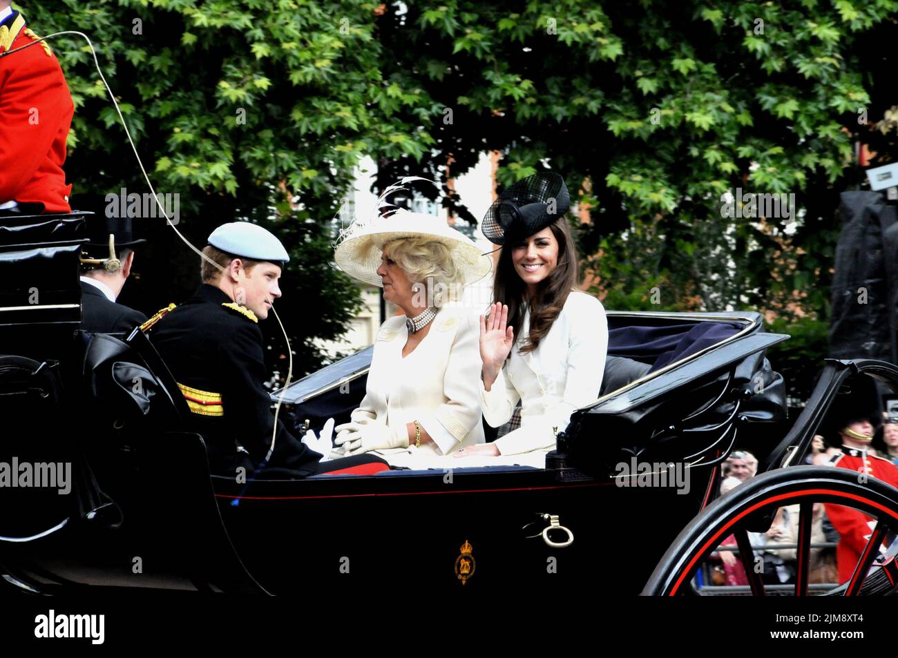 Prinz Harry, Camilla, Catherine Stockfoto