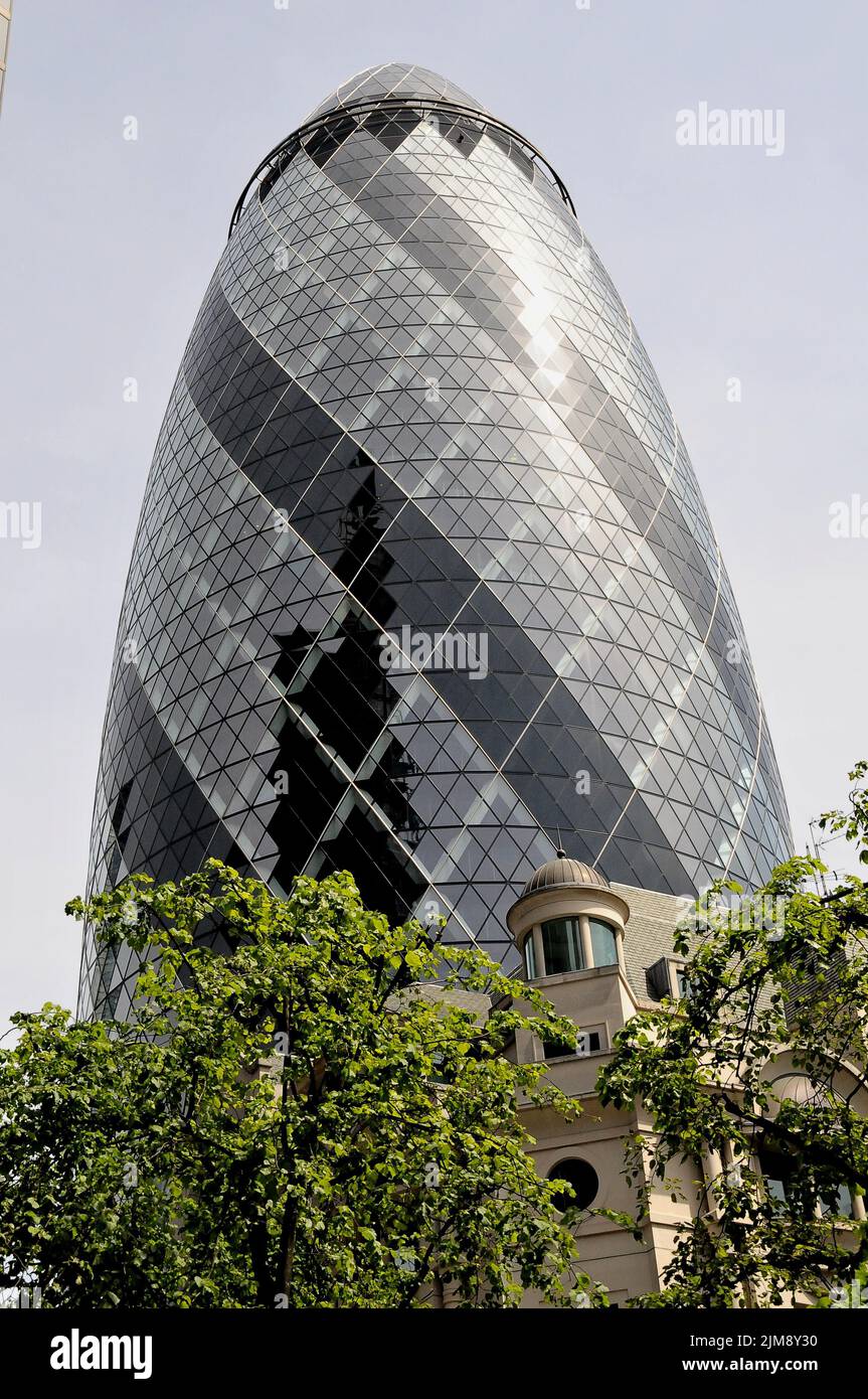 Der Londoner Gherkin Stockfoto