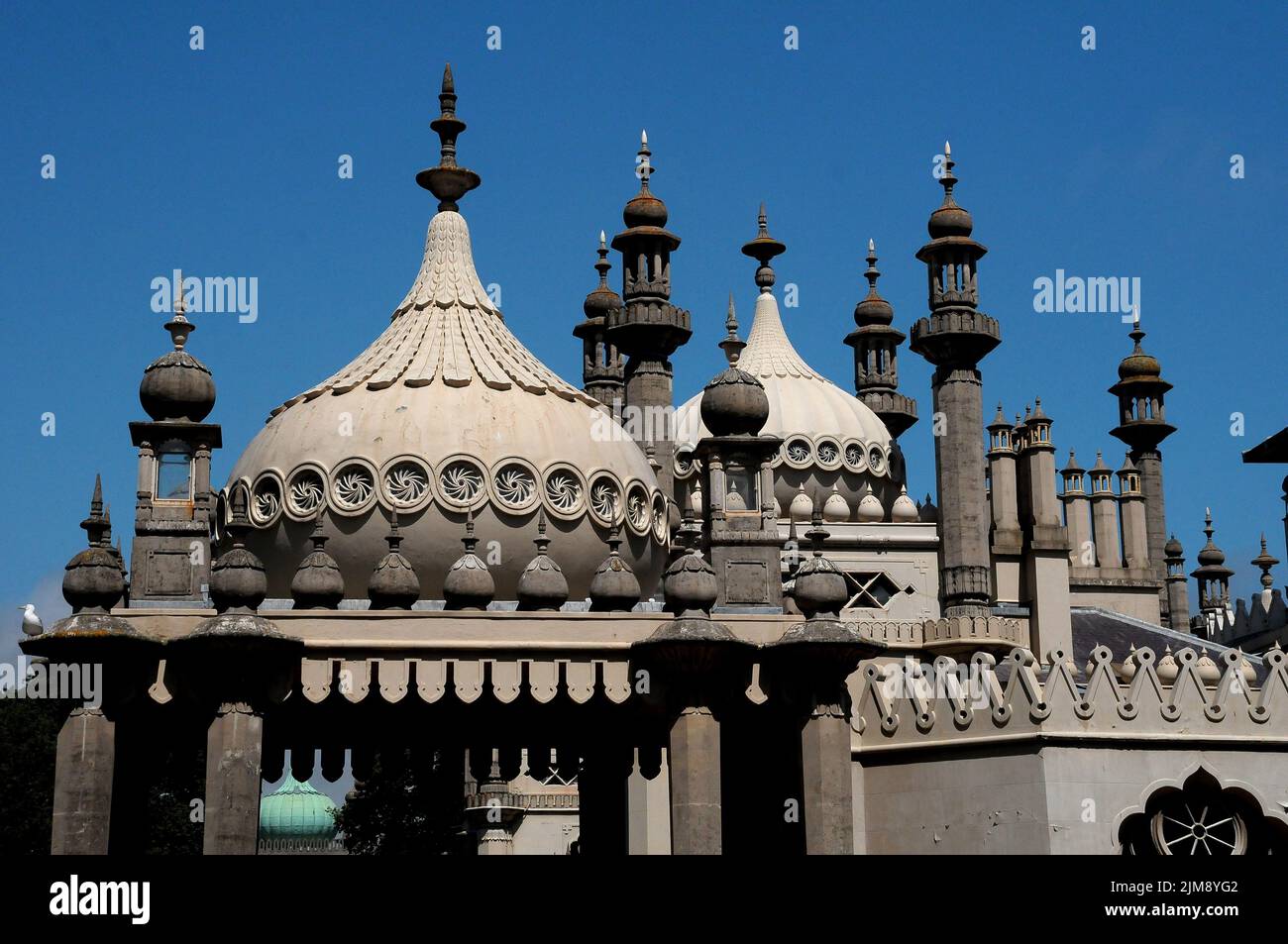 Kuppeln des Brighton Pavilion Stockfoto