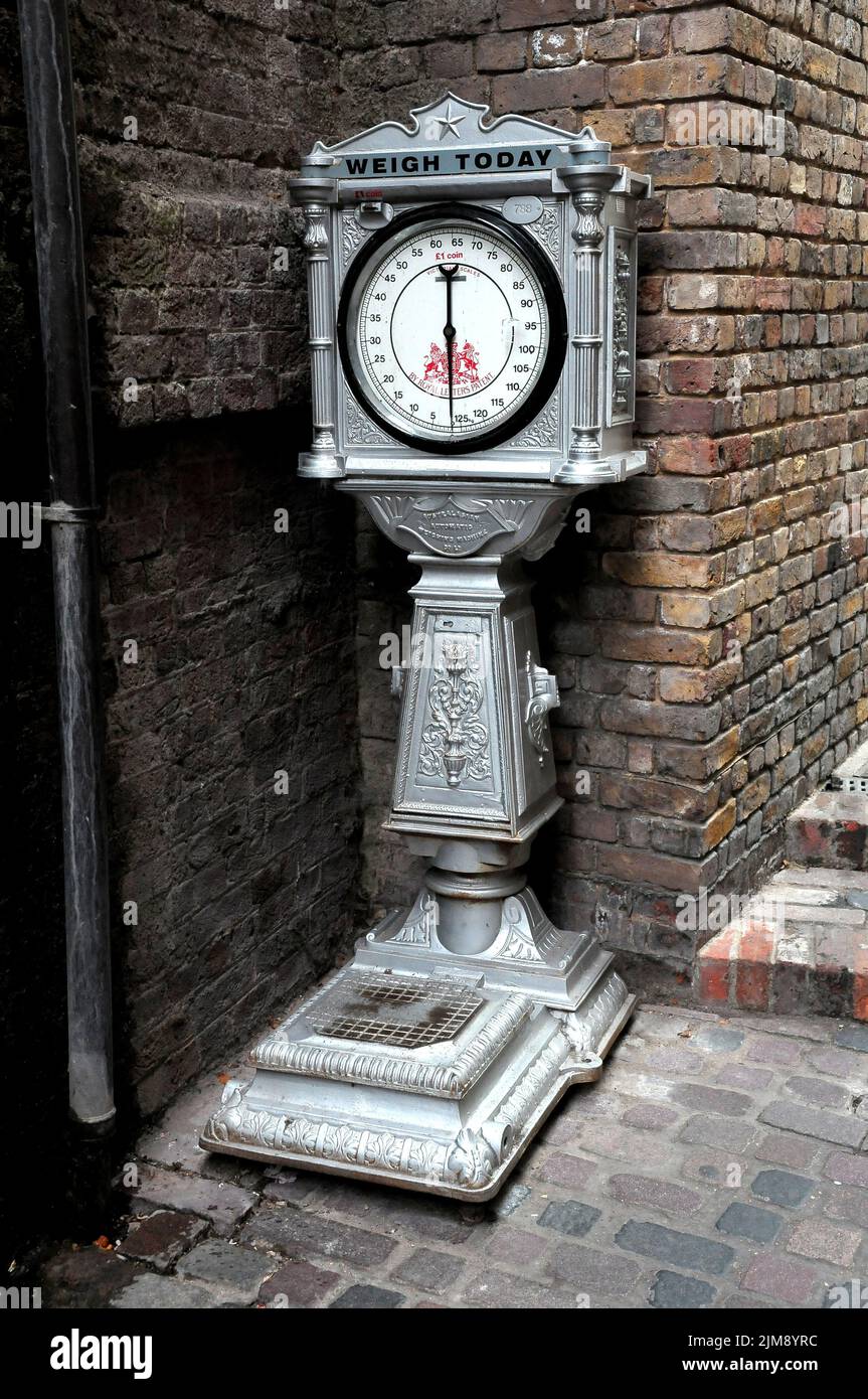 Viktorianische Wägemaschine Stockfoto