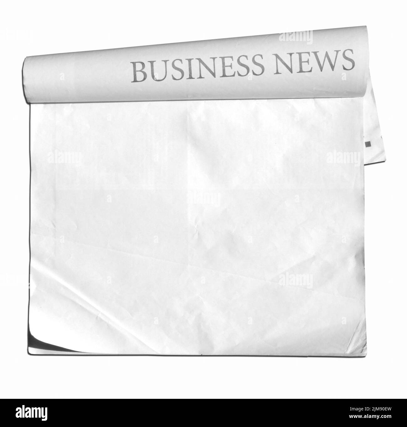 Altes Papier mit Nachrichten Wort Stockfoto