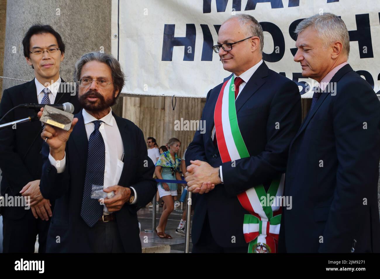 5. August 2022 der Bürgermeister von Rom ROBERTO GUALTIERI steht der