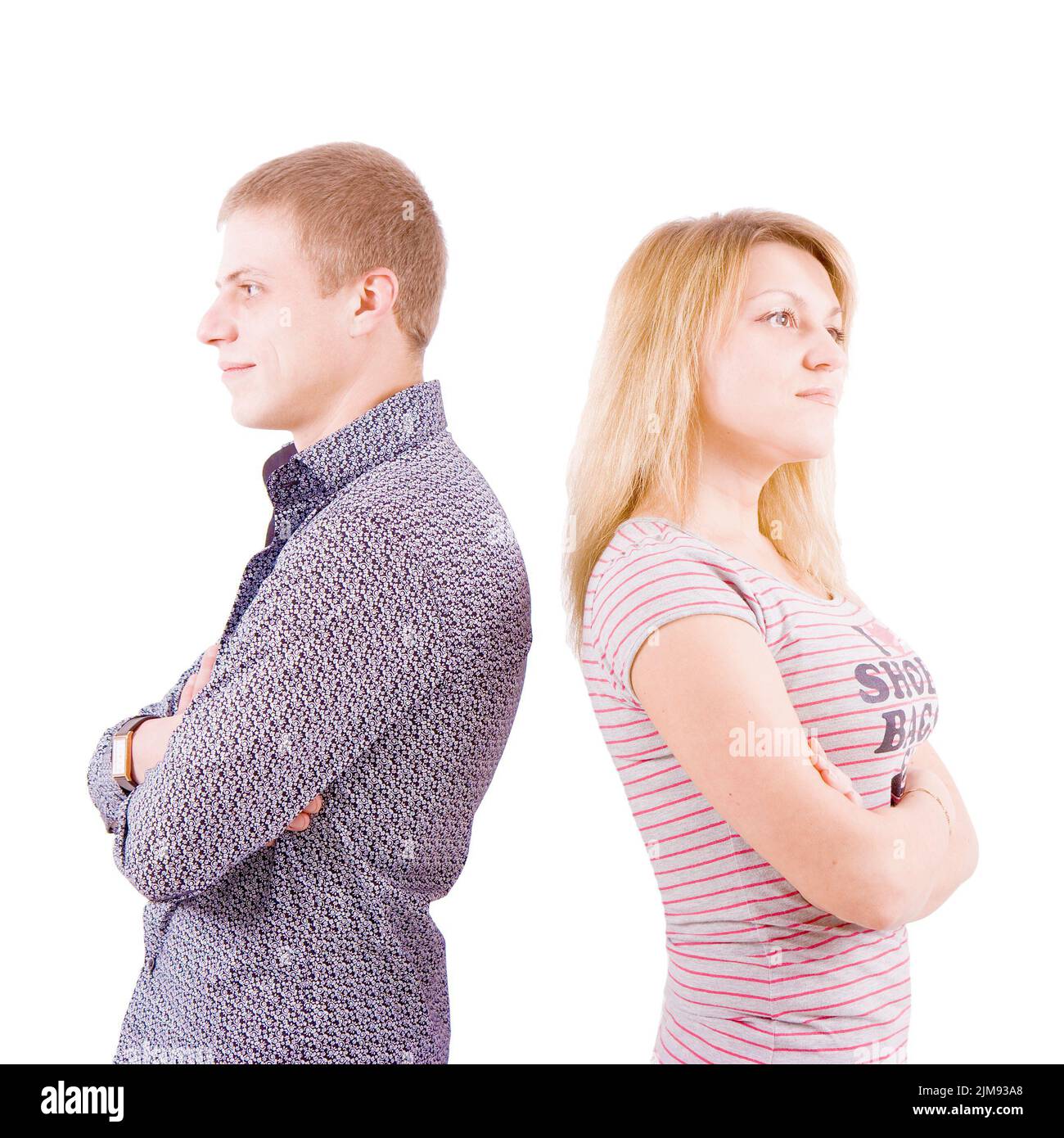 Der junge Mann und die Frau Stockfoto