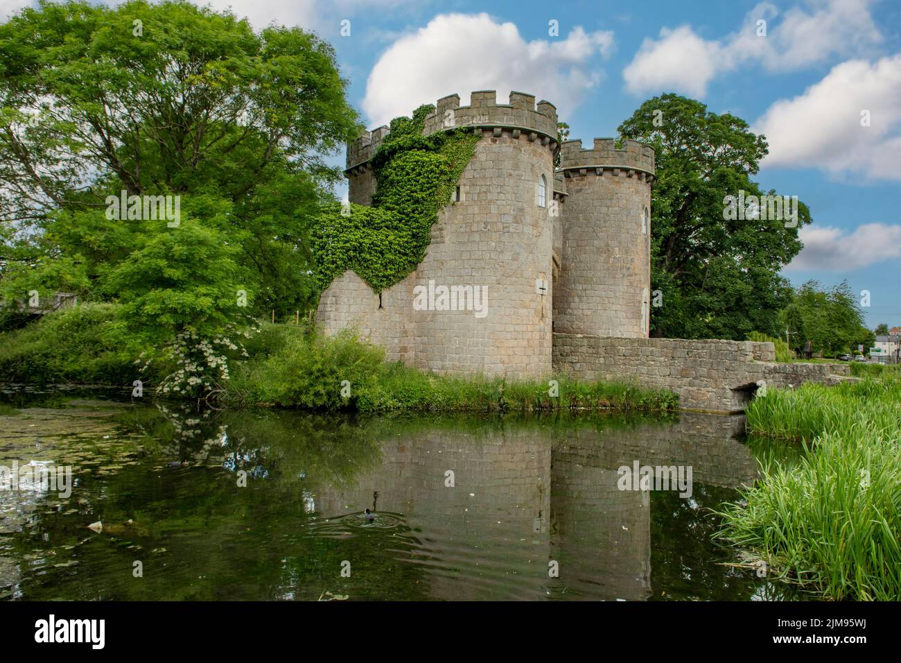 Whittington Castle, Oswestry, Shropshire, England Stockfoto
