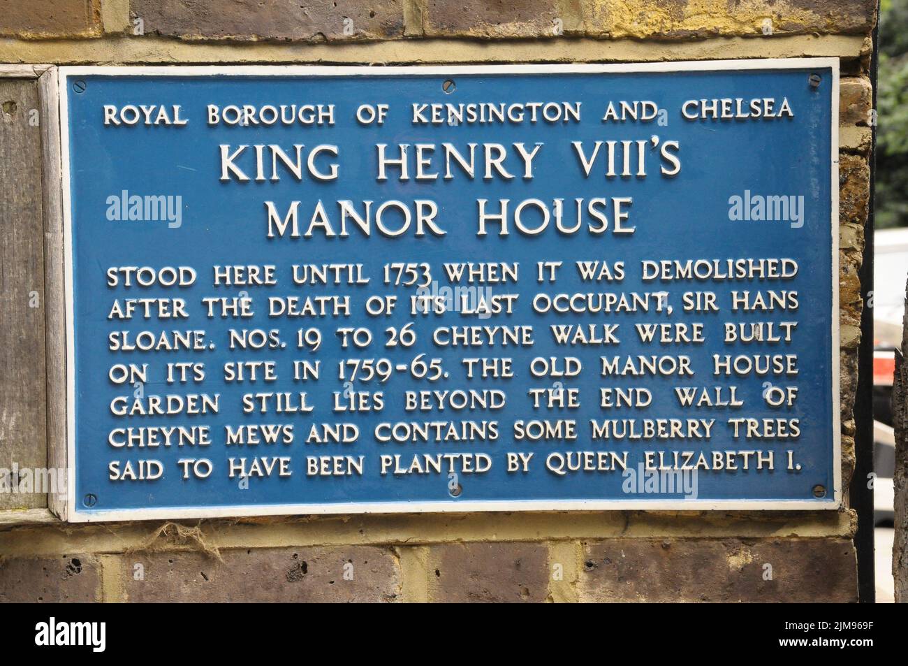 Das Haus von King Henry V111 in London Stockfoto
