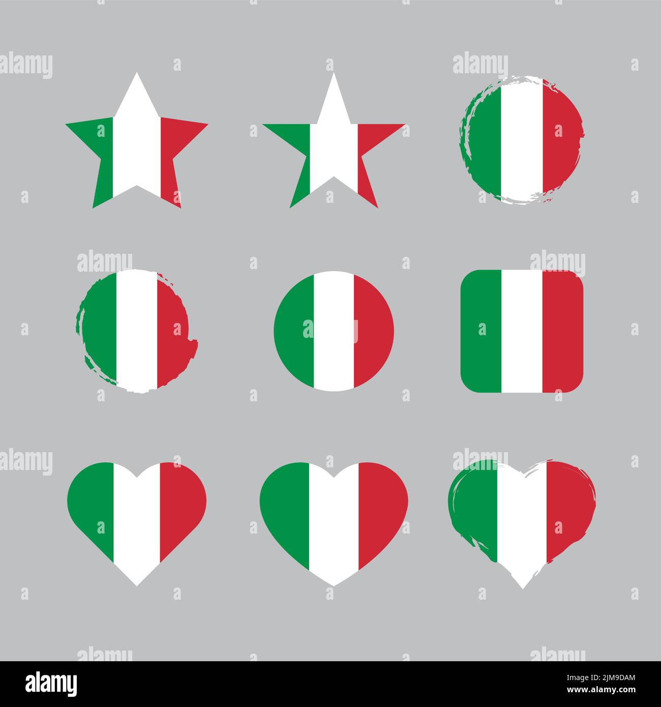 Italienische nationalflaggen Stock-Vektorgrafiken kaufen - Alamy