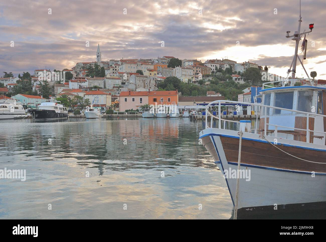 Hafen von Vrsar, Istrien, Adria, Kroatien Stockfoto