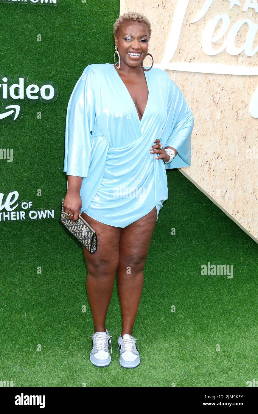 4. August 2022, Westwood, CA, USA: LOS ANGELES - 4. AUGUST: Patrice Covington bei der Premiere Der A League of Their Own am 4. August 2022 im Easton Stadium, UCLA in Westwood, CA (Bildquelle: © Kay Blake/ZUMA Press Wire) Stockfoto