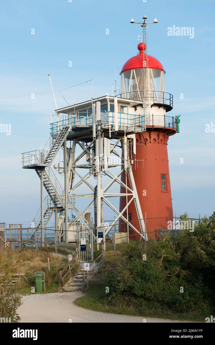 Leuchtturm auf der Insel Vlieland Stockfoto