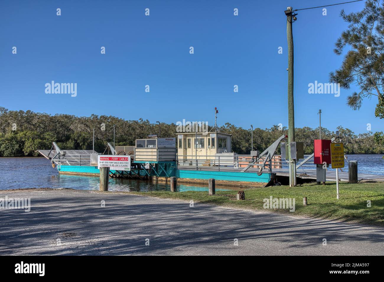 Noosa Tewantin Autofähre zur Noosa North ShoreSunshine Coast Queensland Australien Stockfoto