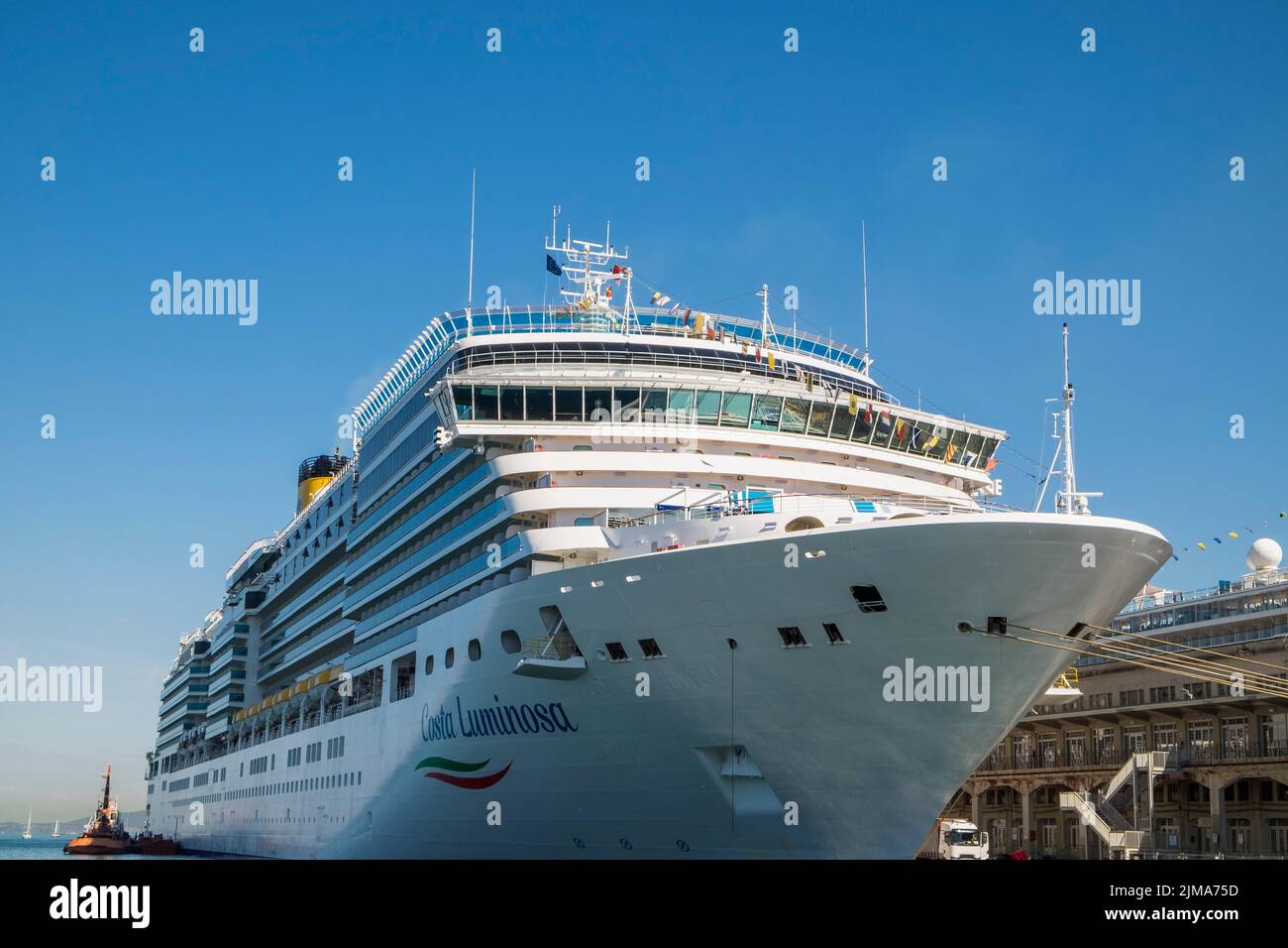 Italien, Friaul Julisch Venetien, Triest, Hafen, Costa Luminosa Stockfoto