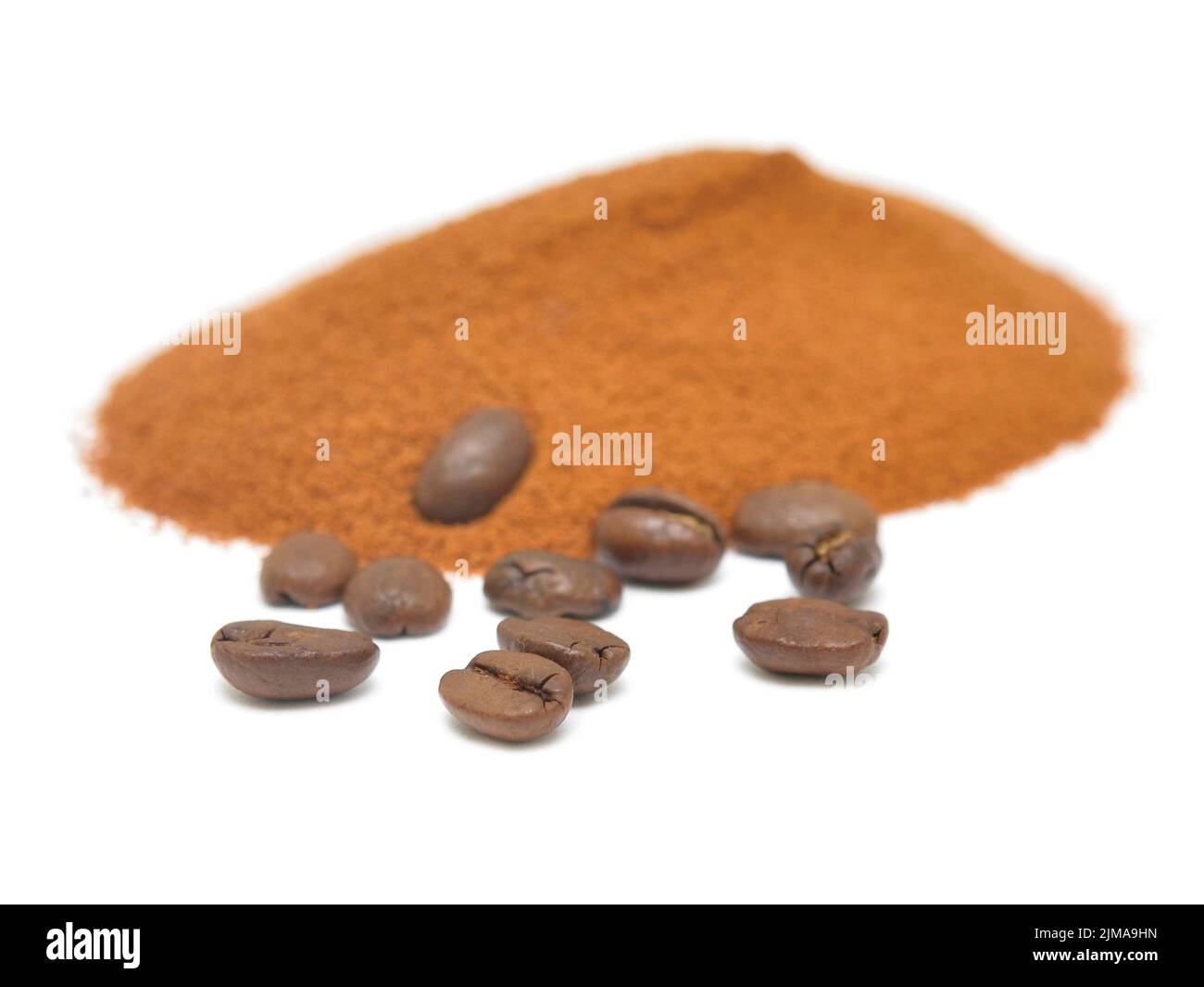 Kaffeepulver Stockfoto