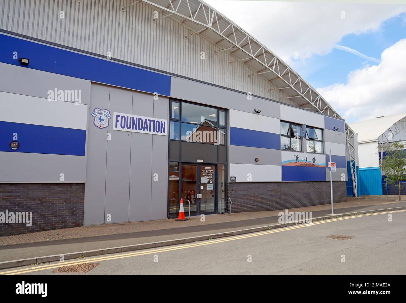 Cardiff City FC Foundation Community Facility. Jugendtraining. Stockfoto