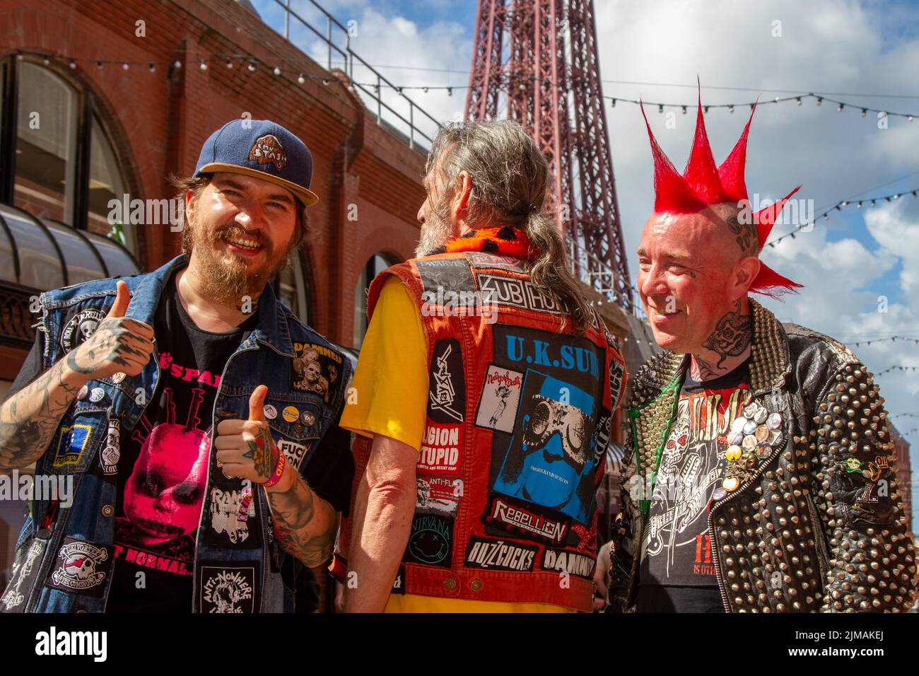 Blackpool, Lancashire, Großbritannien. 4. August 2022. Die Punk-Subkultur, Ideologien, Mode, mit 