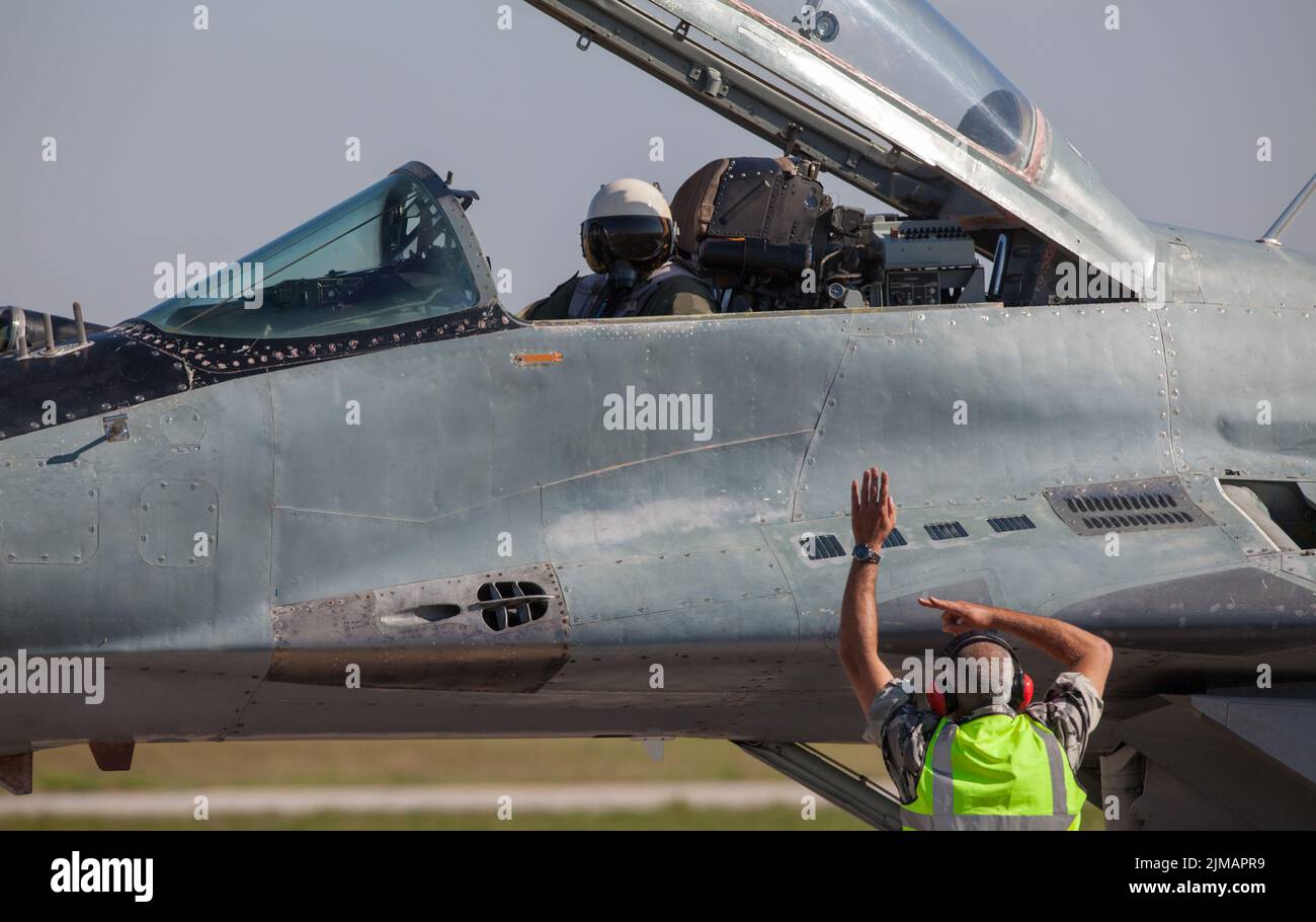 Militärische Kampfjets Signale Stockfoto