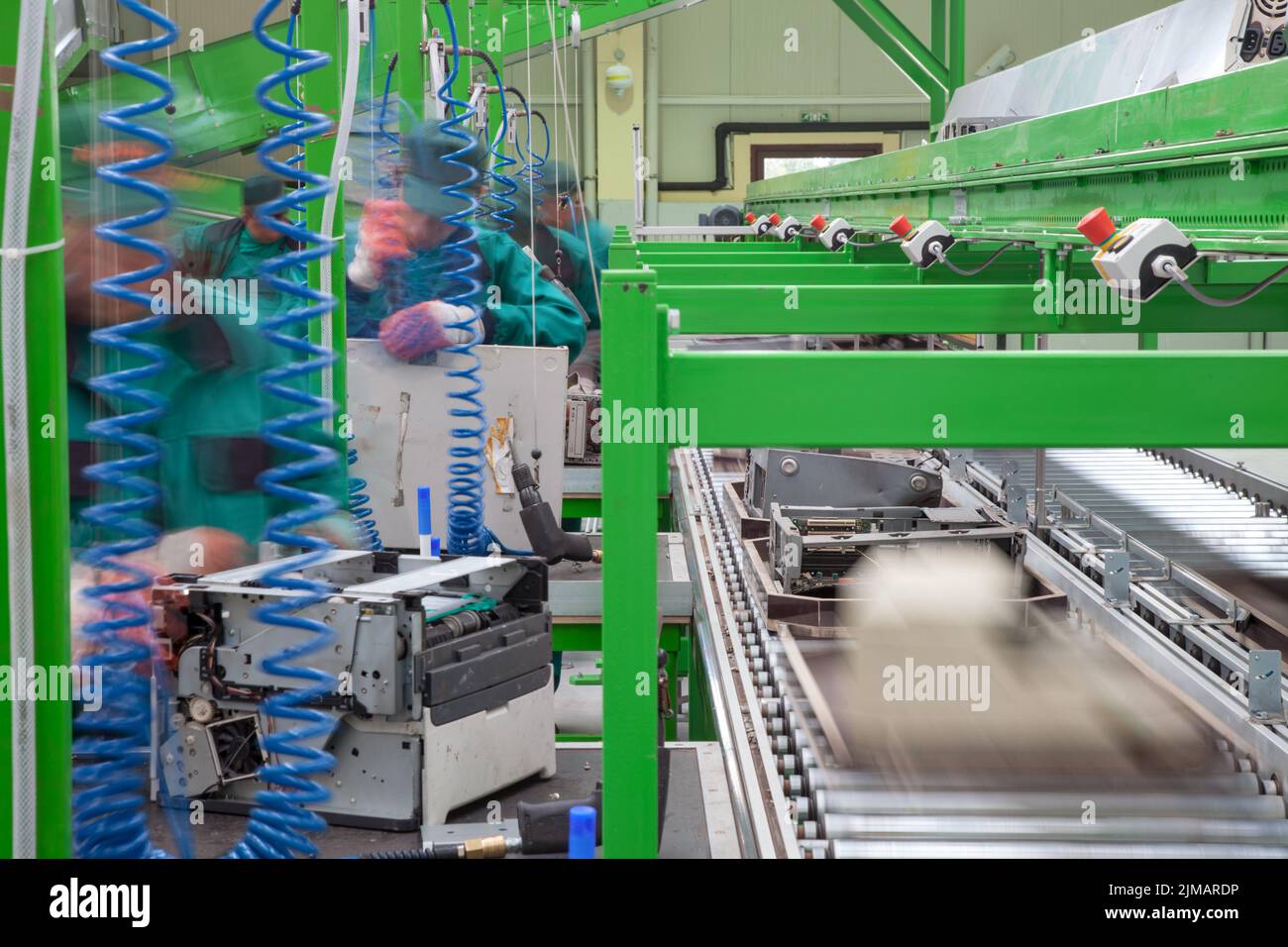 Recycling von alten Computer Elektronik Stockfoto